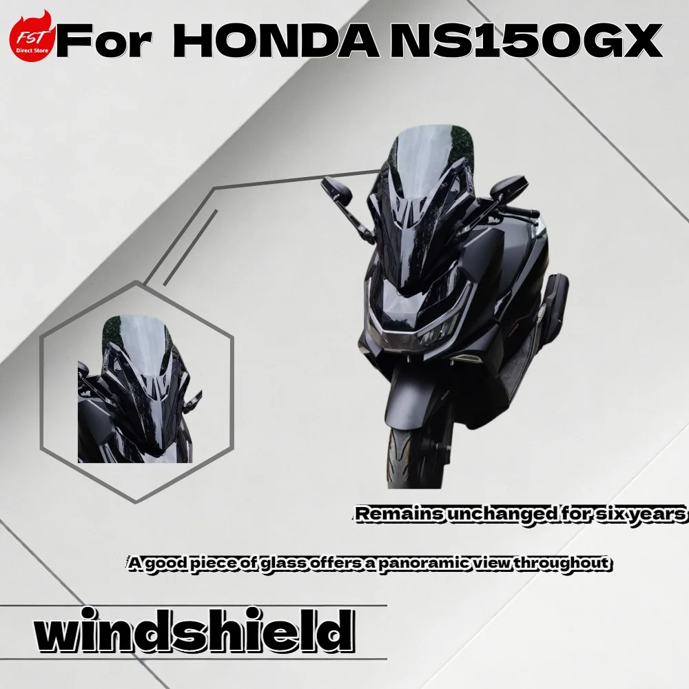 

For Honda NS150GX Modified Forza Front Face Windshield Mirror Forward Heightened Wind Deflector