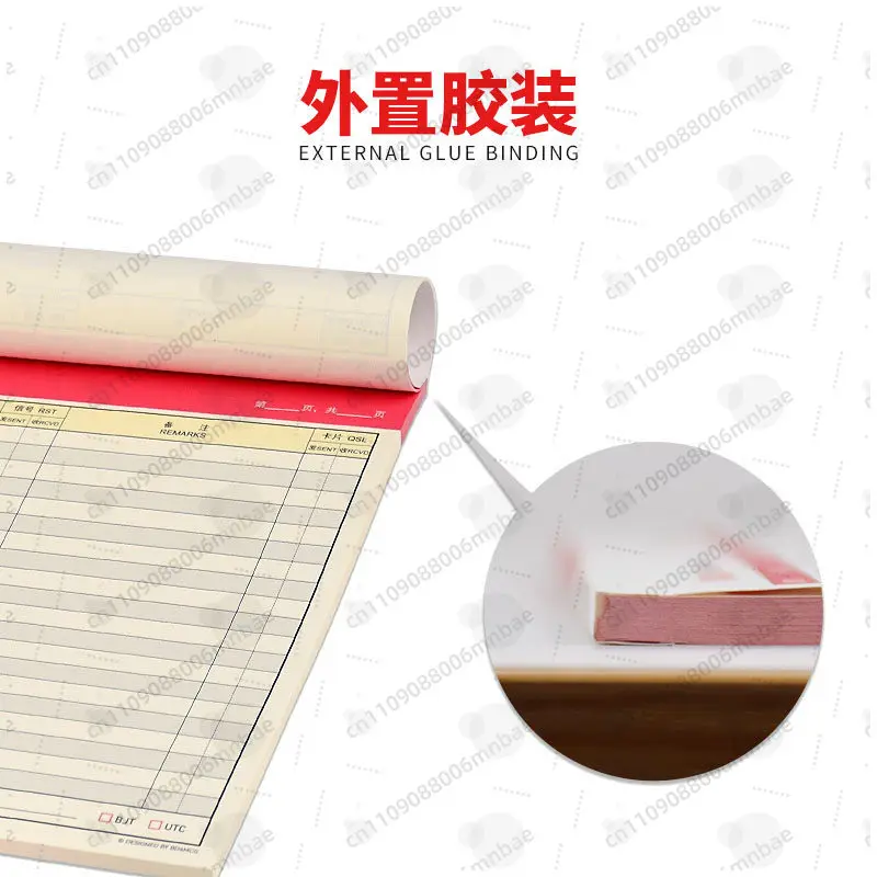 5 packs of amateur radio communication logs, thickened paper 50 pages of communication records manual, Morse code accessories