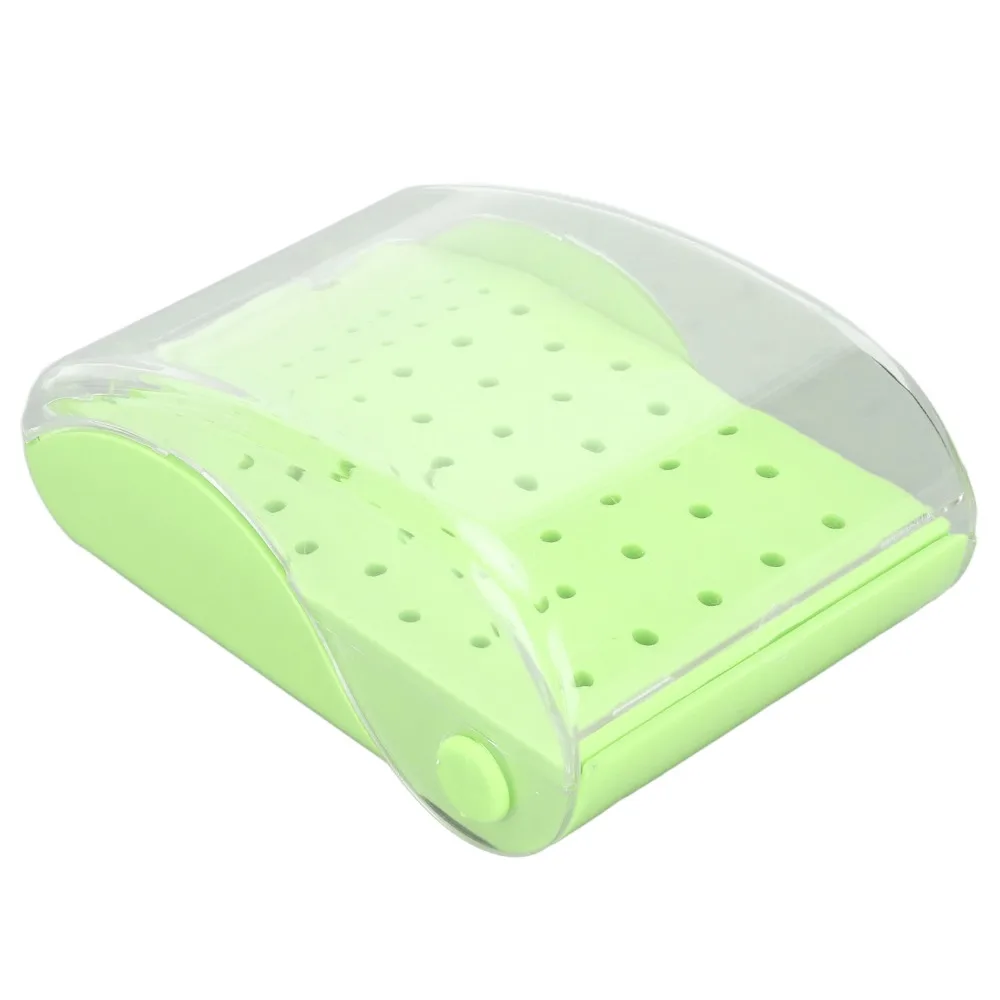 Rectangle Dental Bur Holder Plastic 60 Hole Dental Bur Organizer Autoclavable Sterilizer Placement Case Dentistry Laboratory