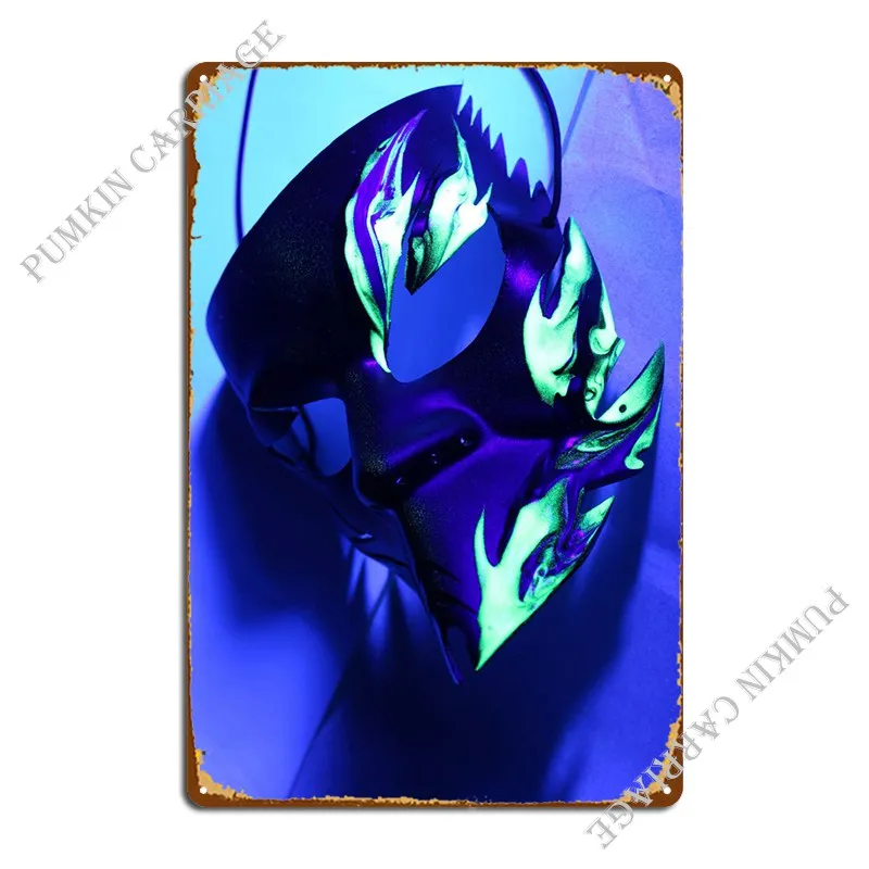 

Blue Flames Metal Sign Printing Club Vintage Classic Tin Sign Poster