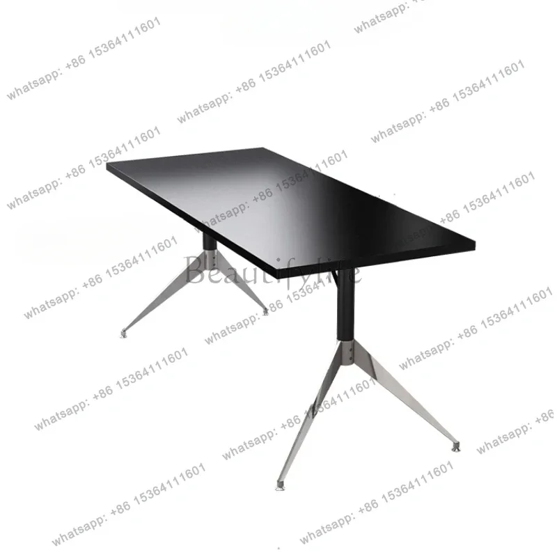 50.Small designer modern office desk white home aesthetic study vertical computer desk
