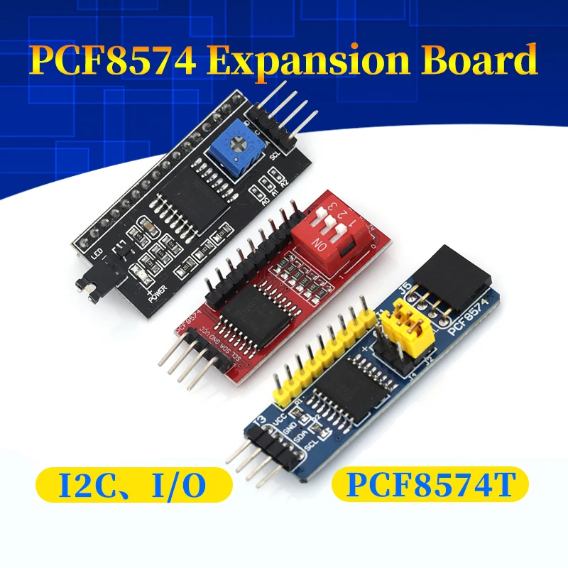 PCF8574 PCF8574T I/O For IIC I2C TWI SPI Serial Interface Board Port LCD1602 LCD2004 Adapter Plate LCD Adapter Converter Module