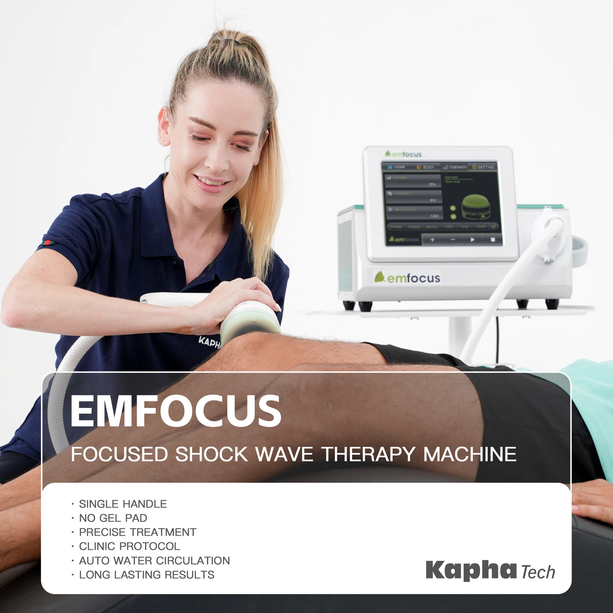 emfocus Focused Shockwave ESWT FSW Therapy For Pain Relief Improved Mobility Equipment