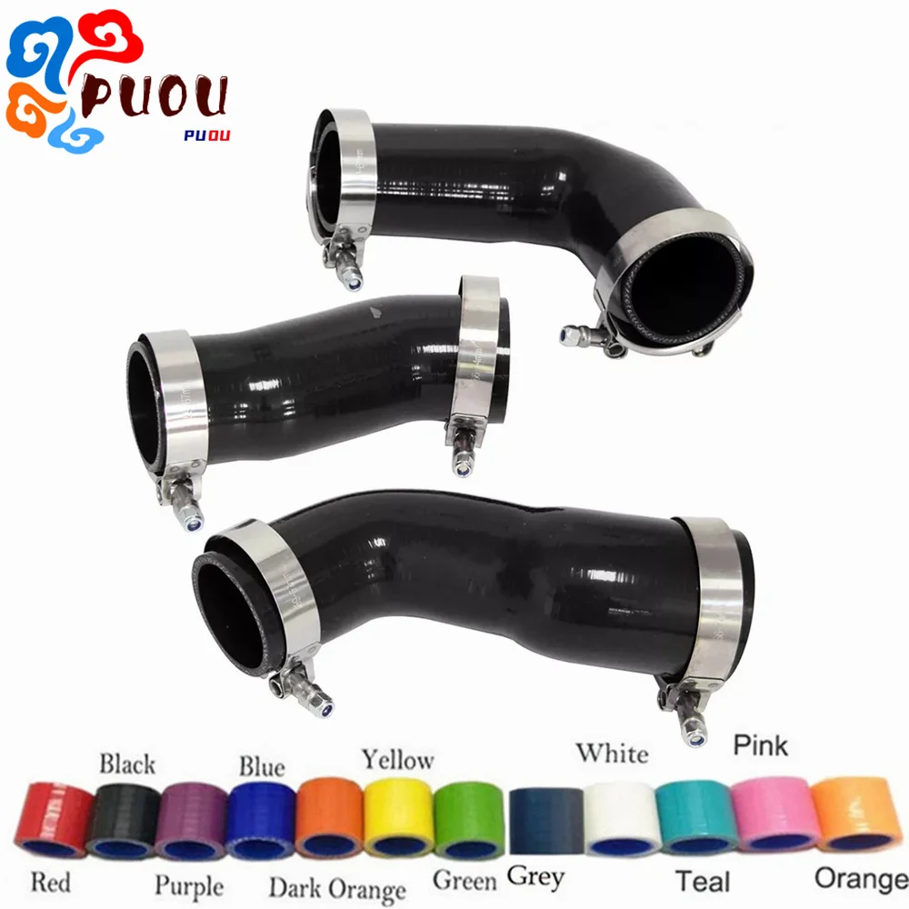 Fit 2004-2010 BMW E60/E61 530d 525d 535d 5 Series 5 Intercooler de silicone Turbo Mangueira