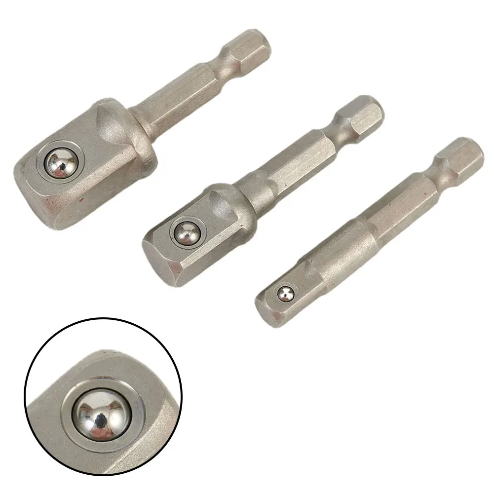 Adapters teckdose Bit werkzeug buchse 3/8mm (9,5mm) Chrom-Vanadium-Stahl-Sechskantschaft-Elektro werkzeuge Sandstrahlen