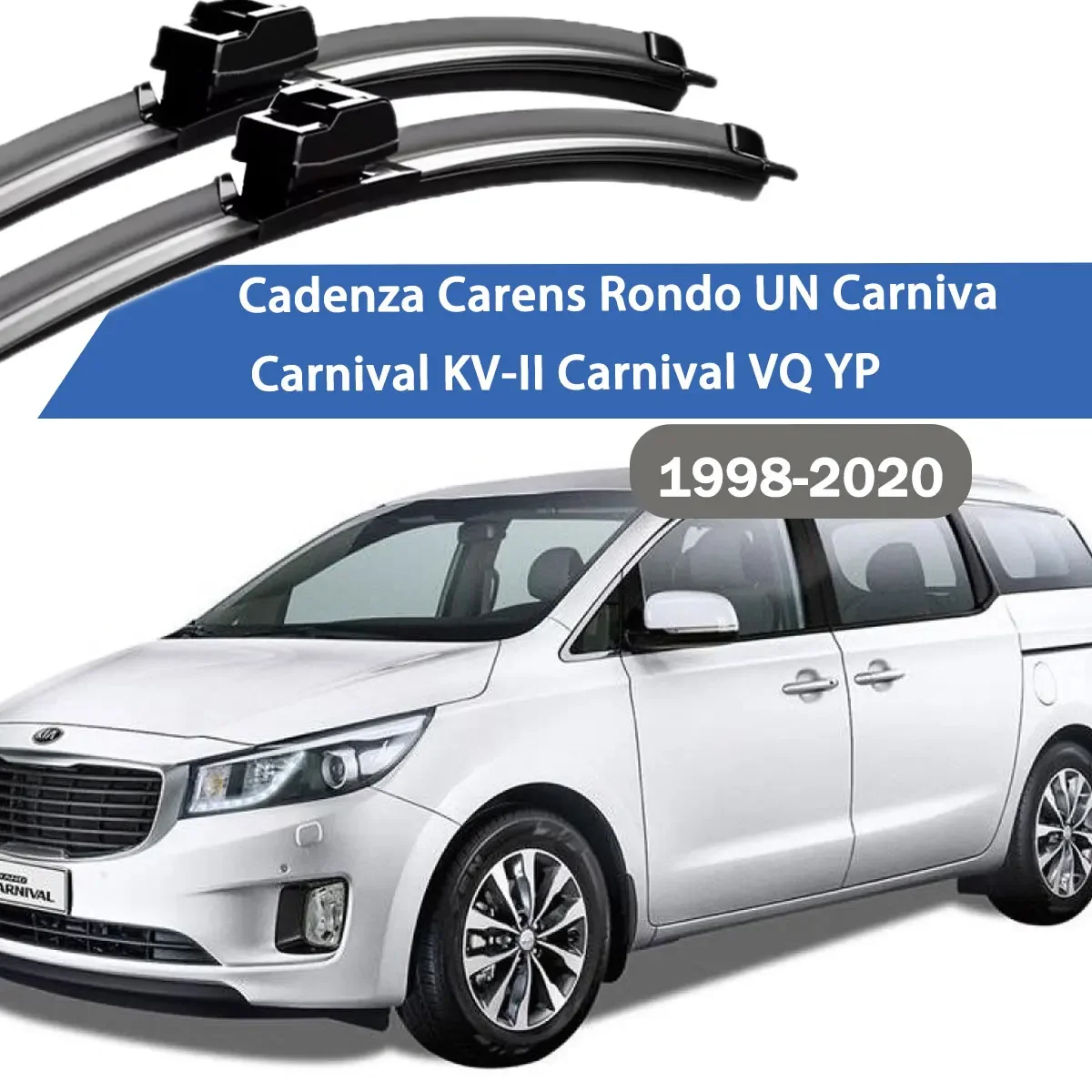 Front Windshield Windscreen Wiper Blades Carbon Fibre Wipers For KIA Cadenza Carens Rondo UN Carnival KV-II  VQ YP 1998-2020