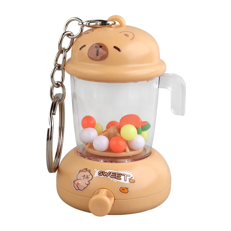 Dessin animé amusant presse-agrumes porte-clés pendentif Mini presse-agrumes breloques enfants jouets créatif sac à dos breloques accessoires presse rotatif presse-agrumes jouet