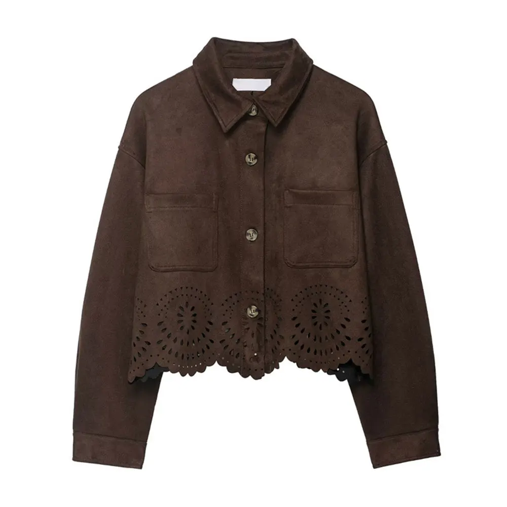 

Модная повседневная свободная женская куртка и брюки, комплект с вырезом по подолу, осеннее новое поступление из Европы и Америки