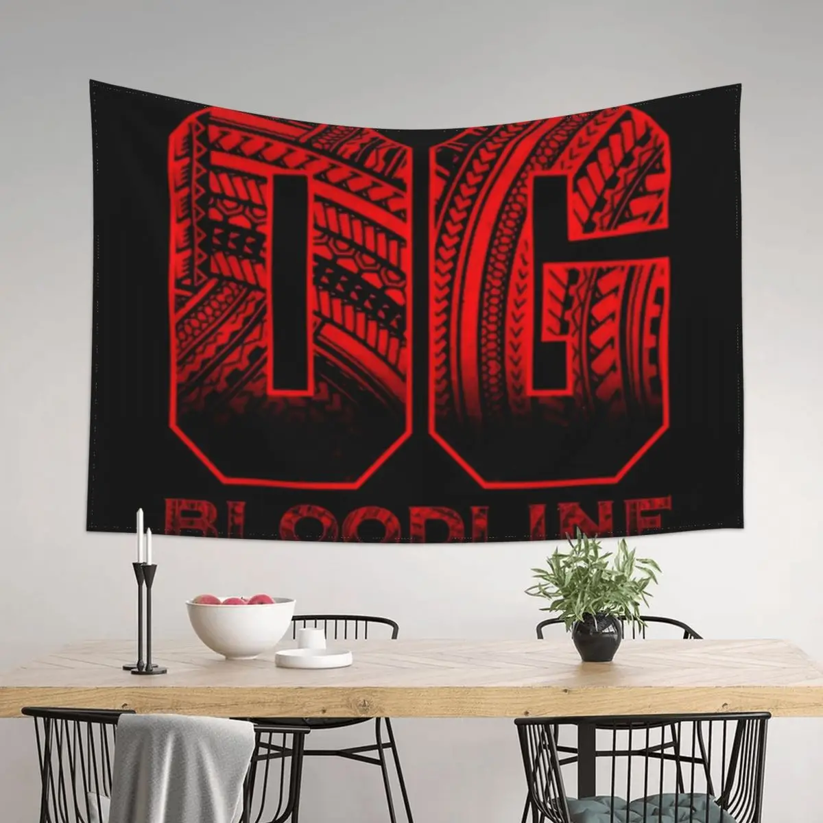 

OG Bloodline Tapestry Room Decor Korean Style House Decoration Wall Hanging Tapestry
