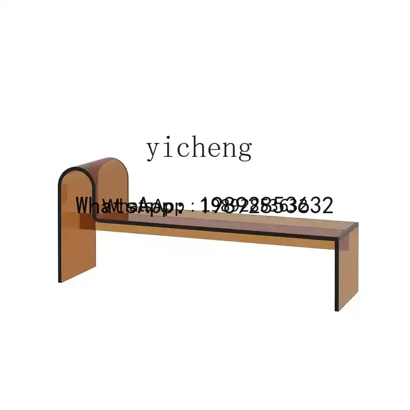 G1   transparent acrylic home shoe change stool clothing store long strip shoe stool fitting room