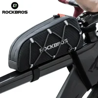 Bolsa de bicicleta ROCKBROS, impermeable, reflectante, tubo de marco superior frontal, bolsa de bicicleta ultraligera de gran capacidad, bolsa de alforja de ciclismo de 1L