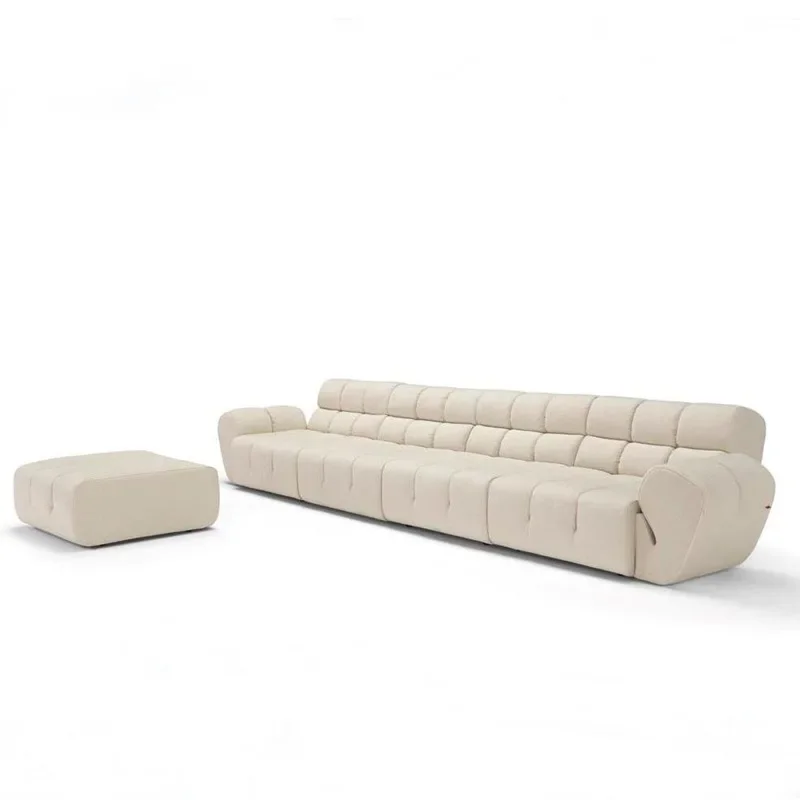 Piano key module creative design sofa straight row leather art combination hotel office living room sofa