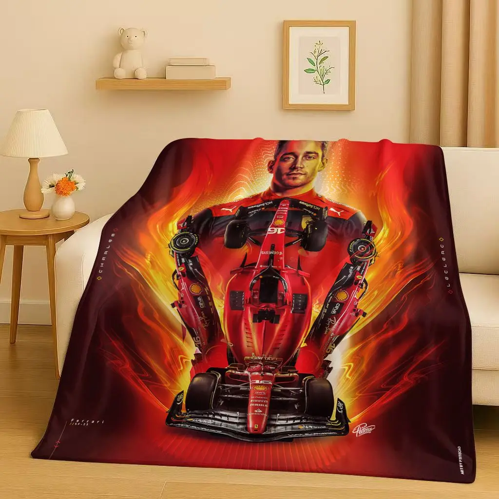 26 Style Racing Car Racer Driver Star Flannel Blanket,Ultra Soft Warm Plush Throw for Home Bedroom Bed Sofa Cover Office Travel