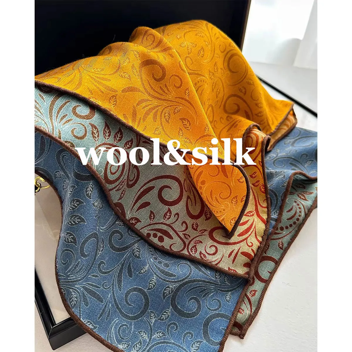 

Модный шарф из 82% шерсти 18%, натуральный шелковый шарф для женщин, шали, платки, шарфы высокого качества, женский хиджаб, бандана, буфанда, пончо