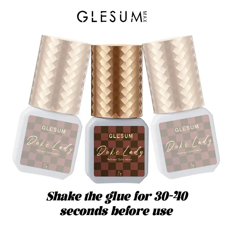 

Glesum Eyelash extension gel, quick drying gel, black adhesive retention, lasting 3-6 months, 5/10ml