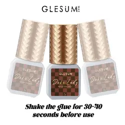 Glesum Eyelash extension gel, quick drying gel, black adhesive retention, lasting 3-6 months, 5/10ml