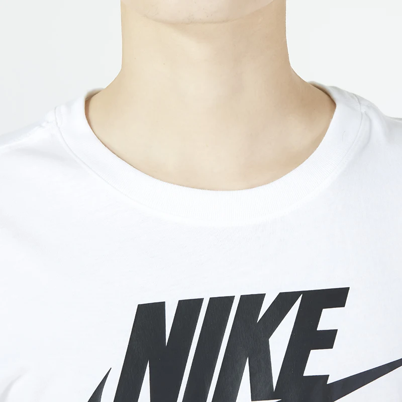 نايك (نايكي) m Nsw Tee Icon Futura تي شيرت رياضي رجالي بأكمام قصيرة غير رسمي ملابس لياقة بدنية فضفاضة Ar5005-101