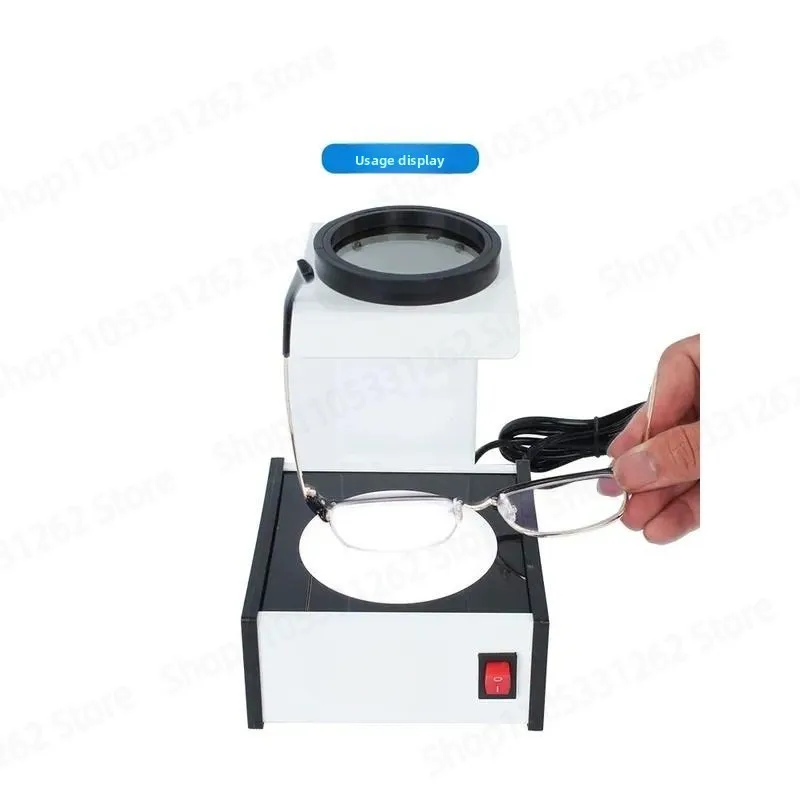 Optical Polariscope Lens Strain Tester, Glass Crystal Stress Detector for Eyeglass Lens Testing