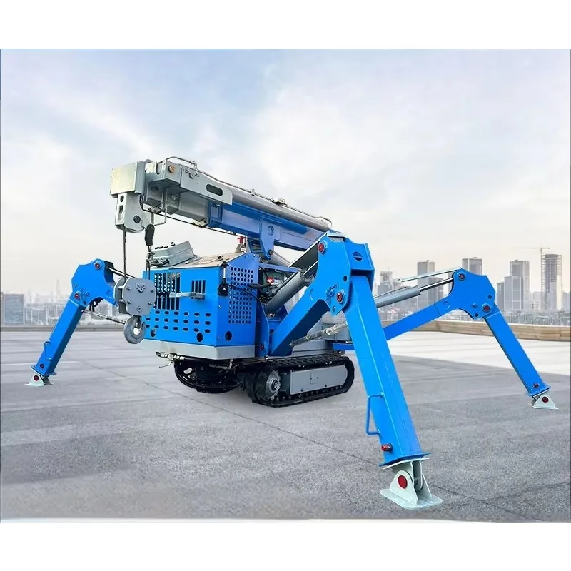 Wireless Spider Crane Small Tracked Hydraulic Hoist for Narrow Space Building Construction Lifting 2Ton Customized