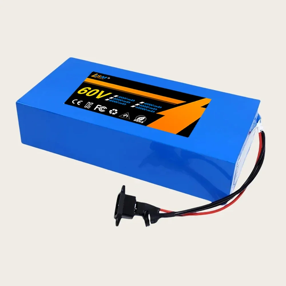 60V 21Ah 16S7P ebike battery 18650 2500W Lithium Battery Pack For 60V Electric bike Electric Scooter+67.2V charger