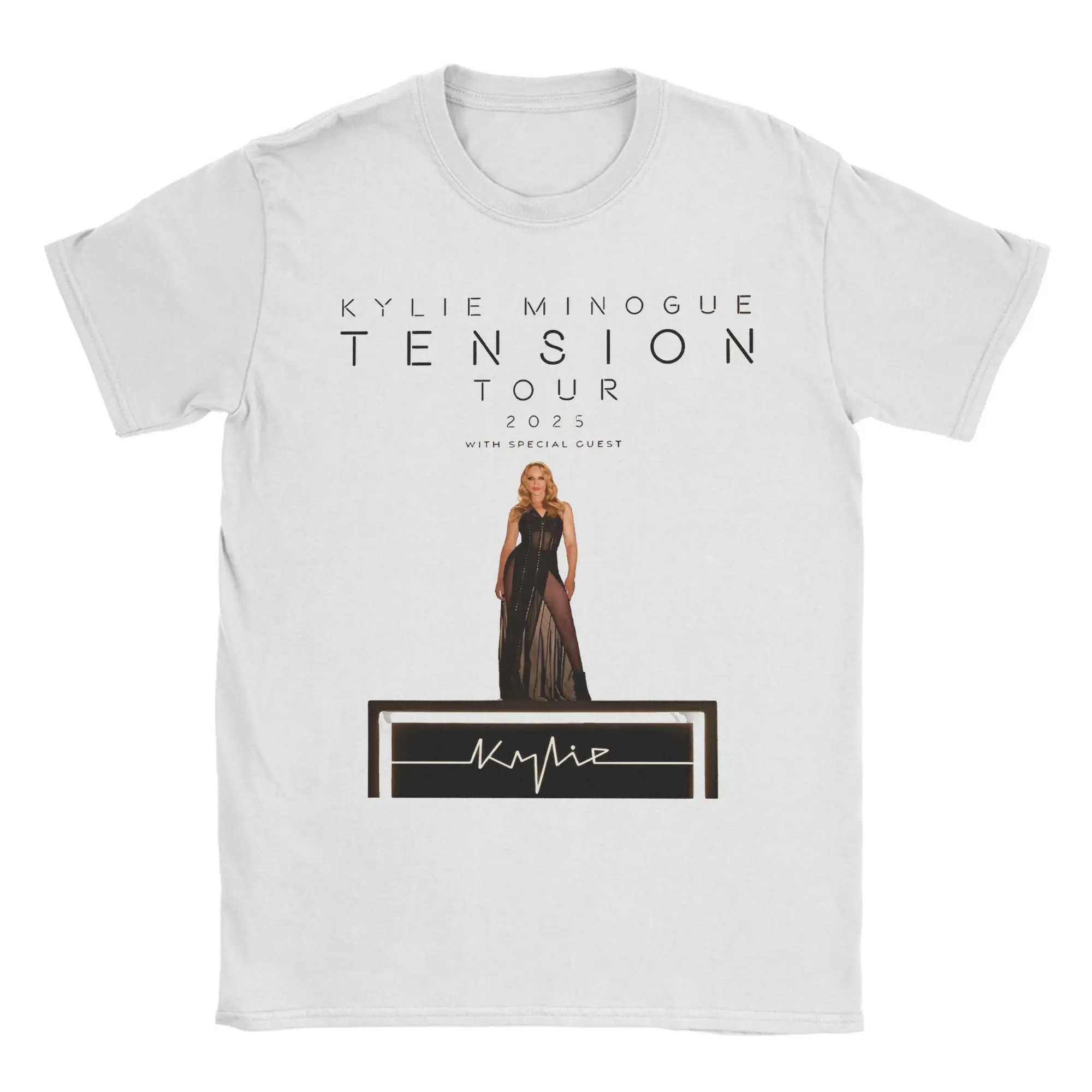 

Kylie Minogue 2025 Singer Tension tour Tension New Arrival T Shirt Men Women Music Singer 100% Cotton Tee Shirt Clothes