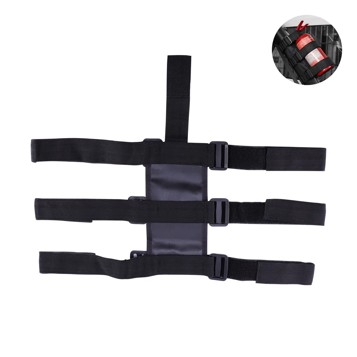 

Heavy Duty Strap for Extinguisher Flashlight Cup Vehicle Mount Nylon Fixed Band Lightweight Secure Fit Unisex Use Black