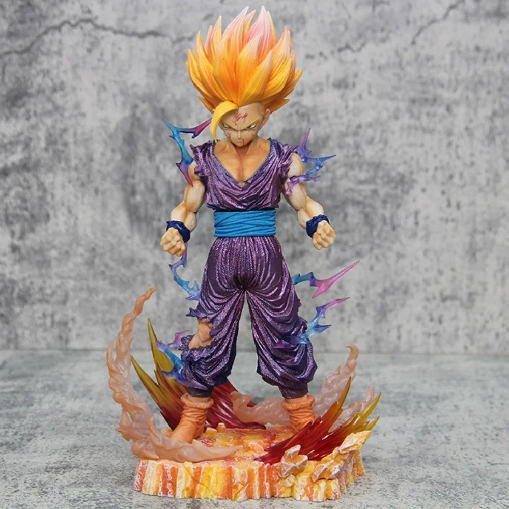 25cm Dragon Ball Z figurka Anime syn Gohan figurka Super Saiyan 2 komórki gra dla dzieci zabawki Decoartion Son Goku darmowy prezent