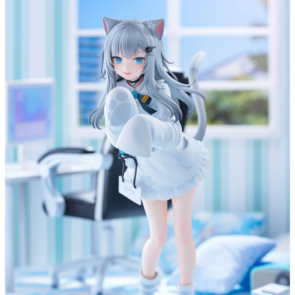 Originele illustratie figuur Nachoneko Figuur Stand Animatie Model Speelgoed volwassen Nacho Neko figuur PVC beelden ornament geschenken 22cm