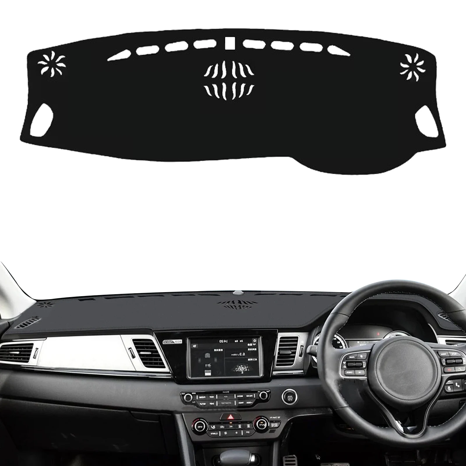 

for Kia Niro e-Niro 2019-2016 Car Dashboard Cover Sunshade Non‑Slip Protector Dash Mat Interior Decor Pad Accessories