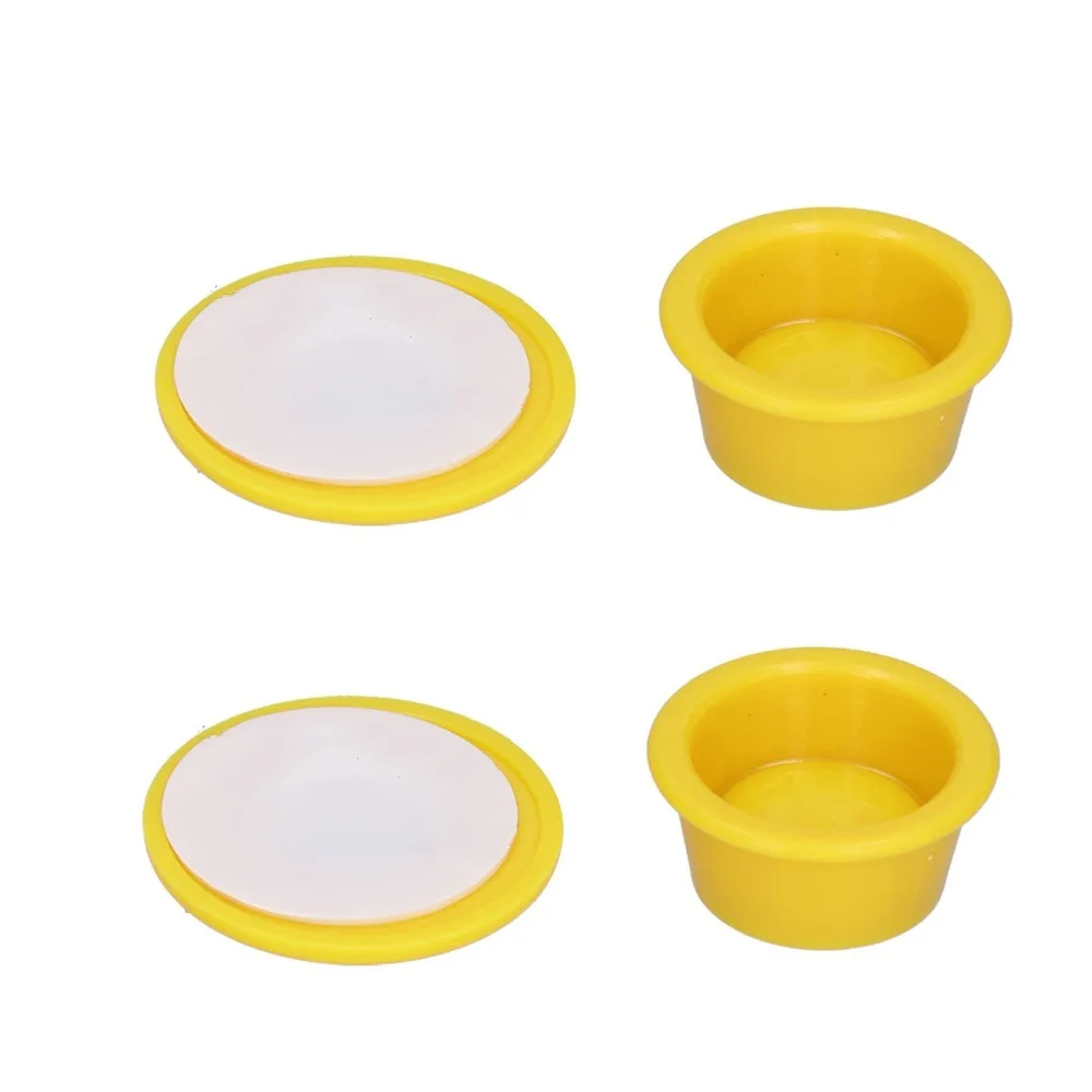 2 pieces Yellow Pee Pad Holder Round 2 Piece Set Dog Potty Pad Fastener Multi size Compatible Suction Dog Pee Pad Fixer