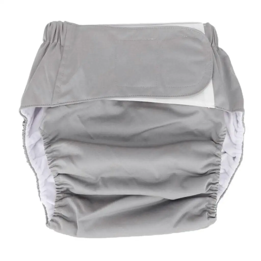 Breathable Reusable Adult Diaper Cover with Washable Fabric and Elastic Fit for Elderly Incontinence Pants Overnight Protection