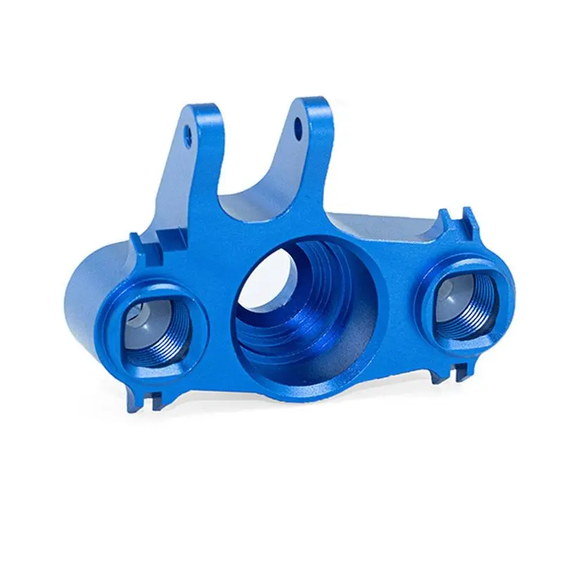 FBIL-RC Car Upgrade C Hubs Caster Blocks Kit For TRAXXAS 1/10 E-Maxx/T-Maxx RC Car Upgrade Parts Blue