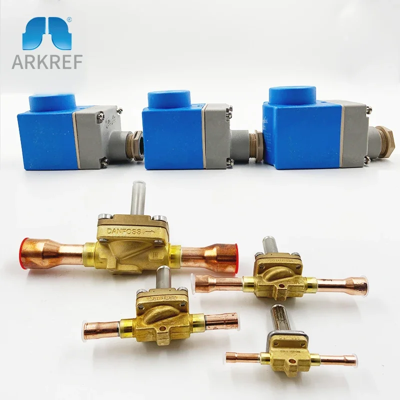 Various models of refrigeration system spare parts, solenoid valves