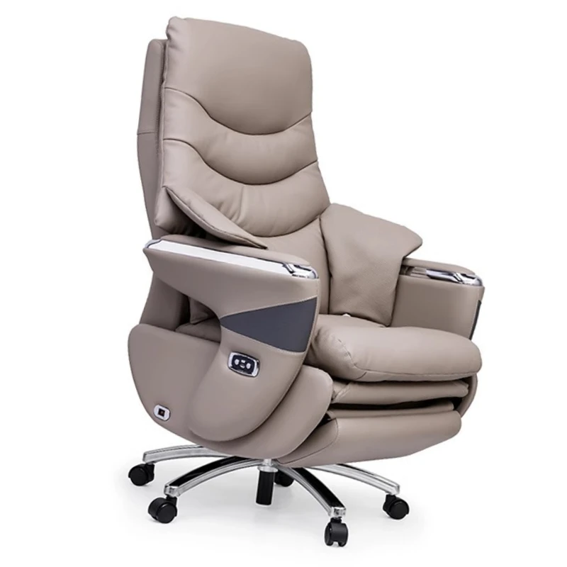 

Electric Boss Chair, Ventilated Office Chair, Reclining Massage Leather Art Large Class Chair,Suitable for Christmas Gifts
