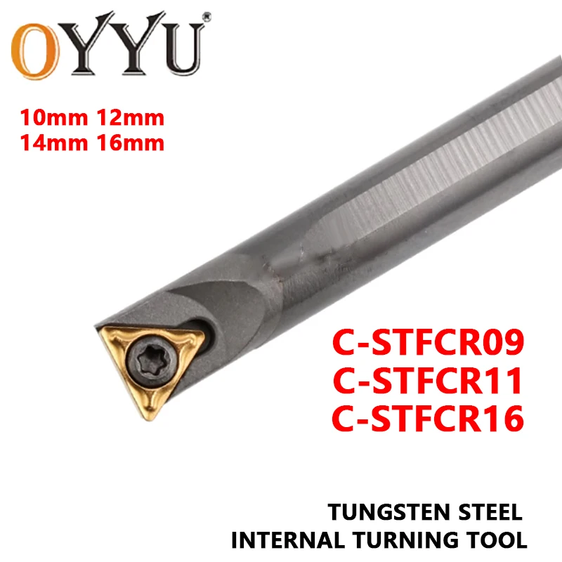 

C12M-STFCR09 CNC Lathe Tool C08K/C10K/C12M/C14N/C16Q-STFCR09 STFCR11 STFCR16 Internal Tunring Tool Holder Tungsten Steel Cutter