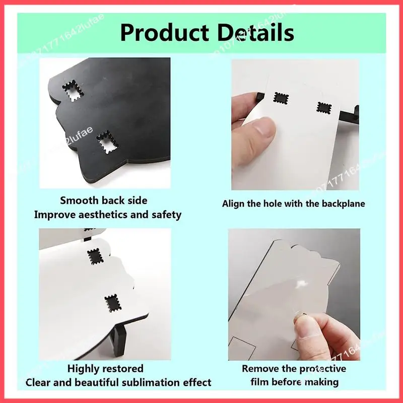 

B52C 5Piece Sublimation Memorial Bench Blanks Ornament Handmade Nautical Beach Picture Frame For Tabletop