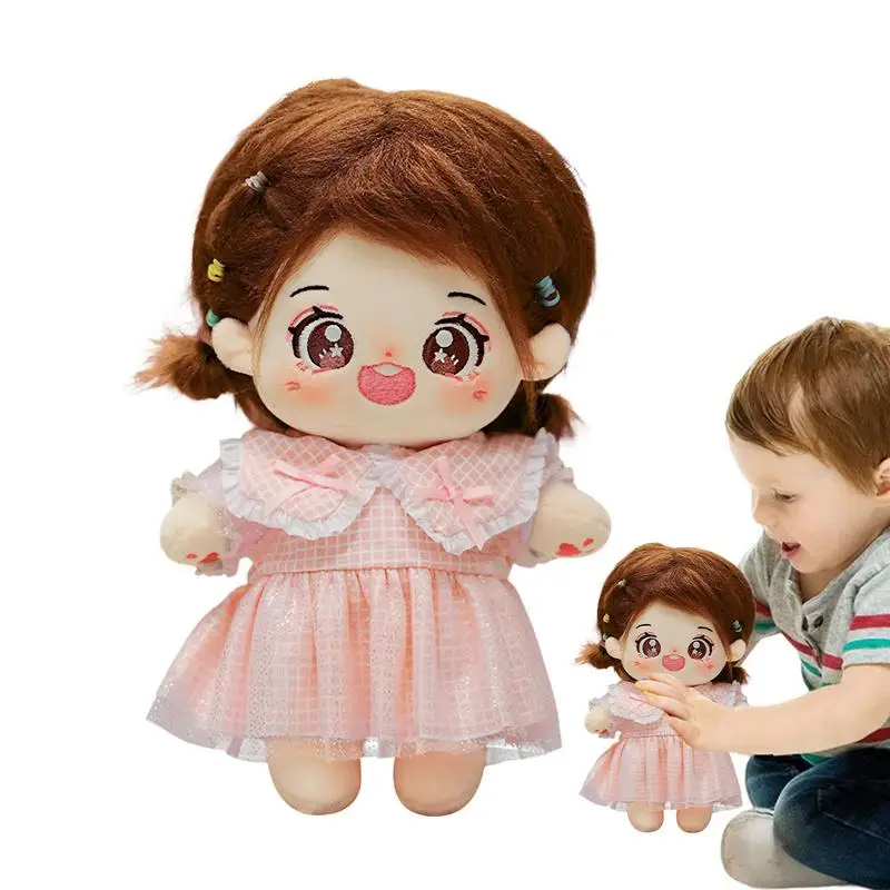 

Cute Stuffed Doll Manual Dress Up Doll Plush Doll Stuffed Toy 20cm Soft Cuddle Plush Figures Stuffed Doll Toys Kids Collectible