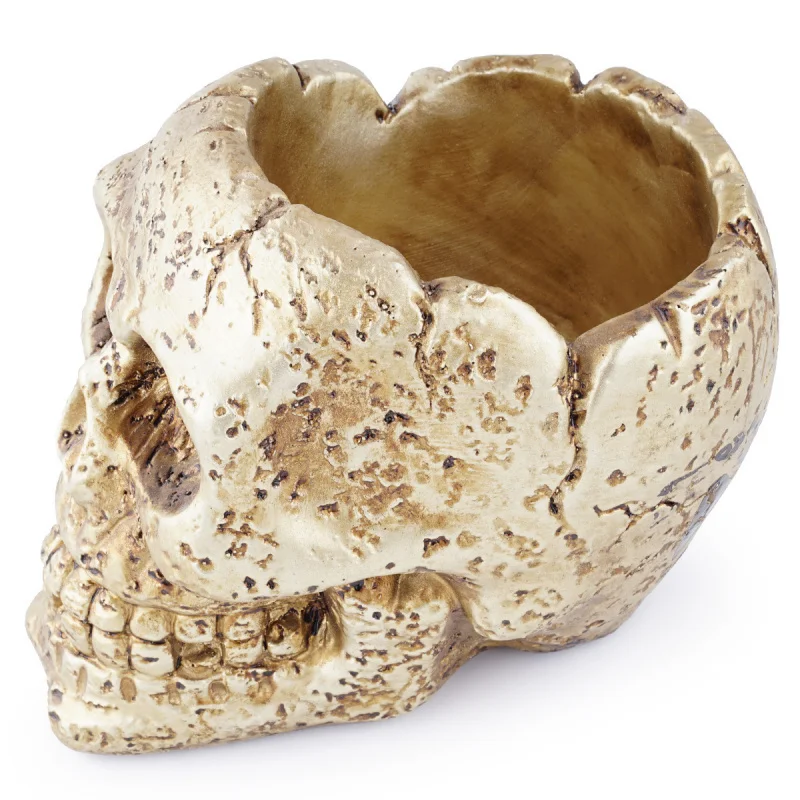 

Home Decoration Resin Movie Set Props Skull Halloween Garden Flower Pot
