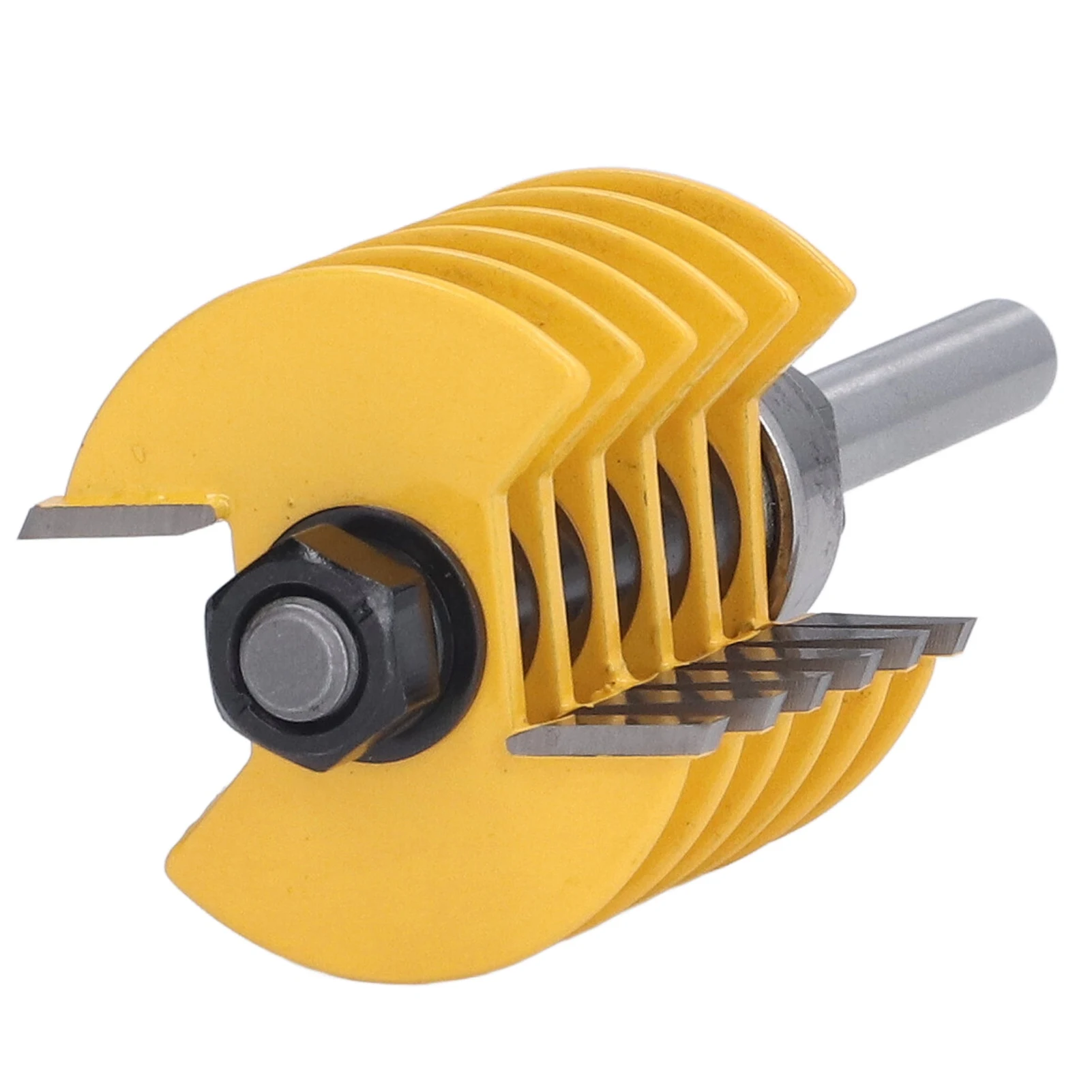 Finger Joint Router Bit Router Bit 8mm Shank 2 Teeth Adjustable 46mm Cutter Head Cutting Tool for Woodworking Router Bit Tool