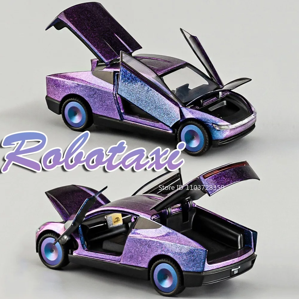 1:32 ロボタクシー カローラ ミニカー おもちゃ 合金ダイキャスト サウンドライト ラバータイヤ プルバック ドア開閉 車のおもちゃ 子供向けギフト