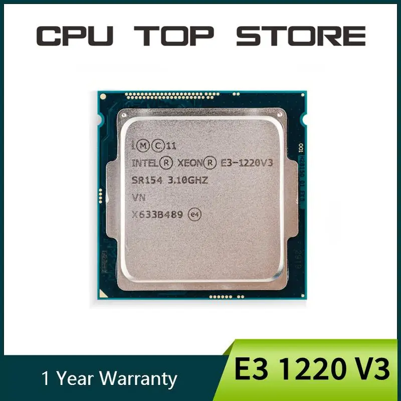 Go! Intel Xeon E3 1220 V3 3.1GHz 8MB 4 Core SR154 LGA 1150 CPU Processor