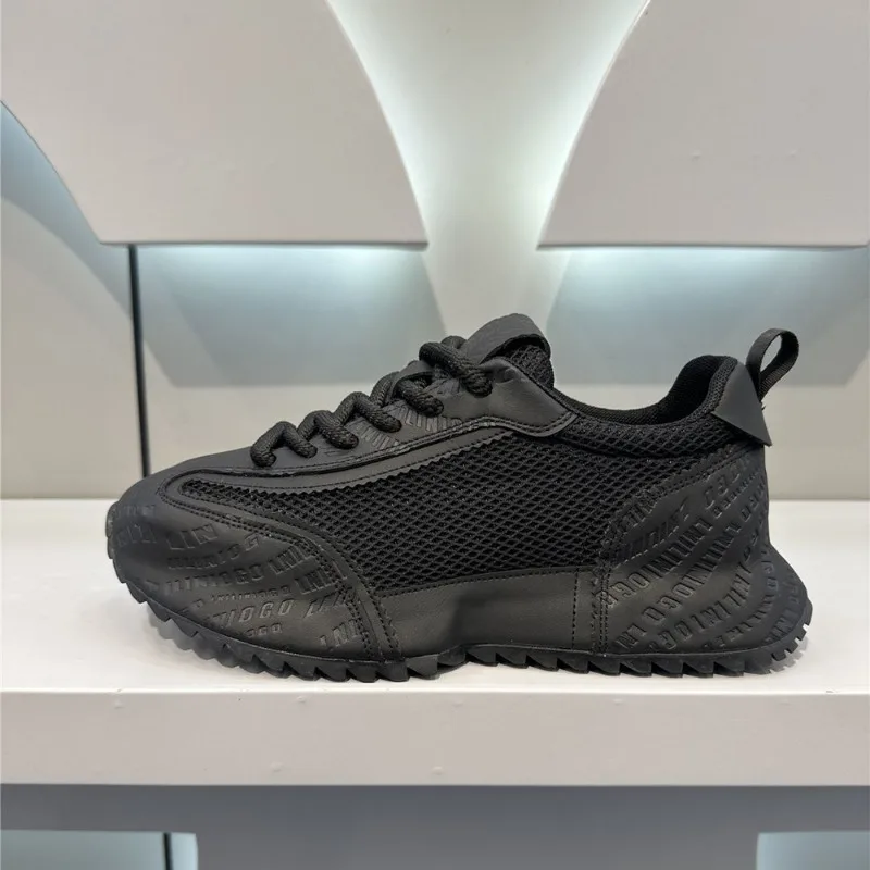 Chaussures de marche respirantes pour hommes, baskets solides, chaussures à semelle optique, chaussures de jogging décontractées, tennis tendance, luxe, 2024