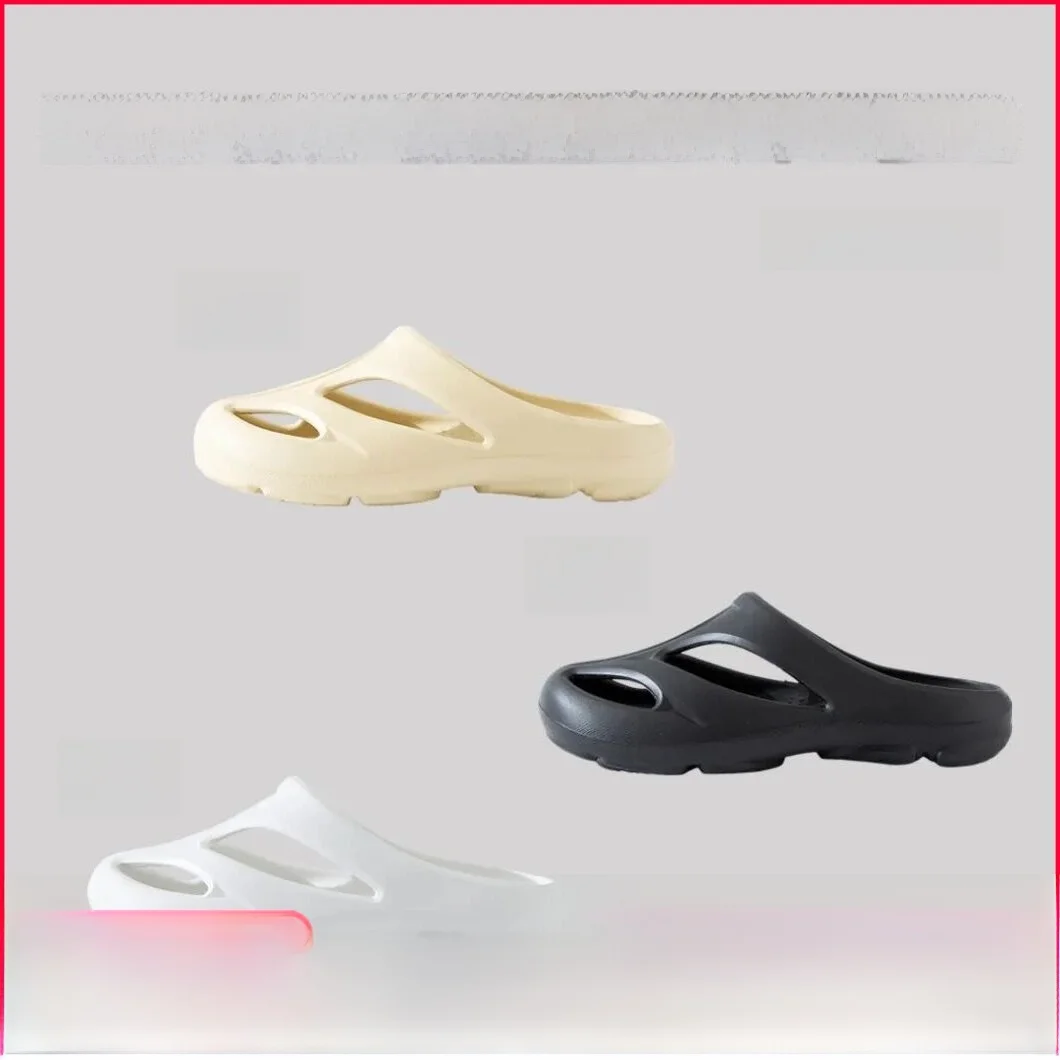 

Breathable Slip-On Men's Sandals Summer Thick Bottom Heightening Full Cover Slippers Sporty Casual EVA Slip-On Shoes