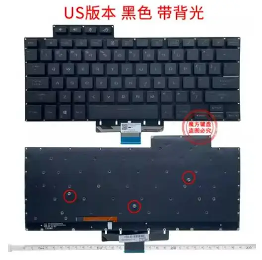 US Backlit Keyboard For ASUS ROG Zephyrus G15 GA503QC GA503QM GA503QR GA503Q G16 GU603 (check left shit key)