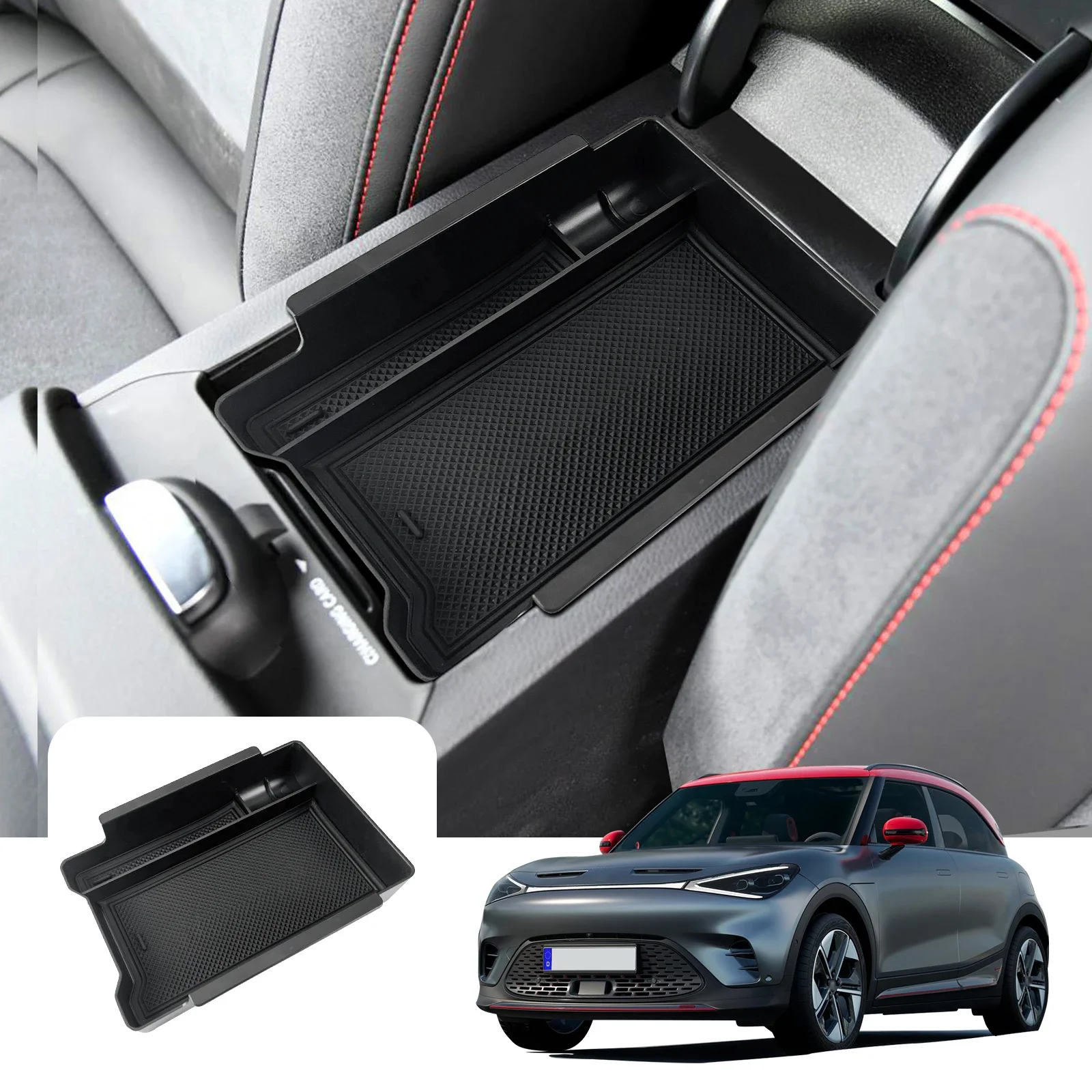 

Автомобильный подлокотник для хранения для Mercedes Benz Smart 1 2023 2024, контейнер с центральным управлением, пылезащитный ящик для хранения с центральным управлением
