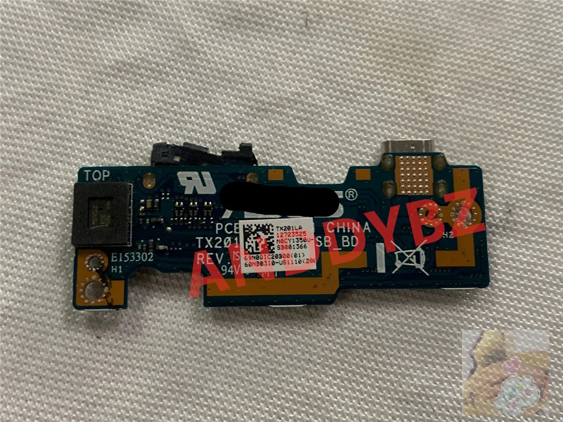 Used Genuine FOR ASUS Transformer Book Trio TX201LA IO USB BOARD Charging Board Test OK