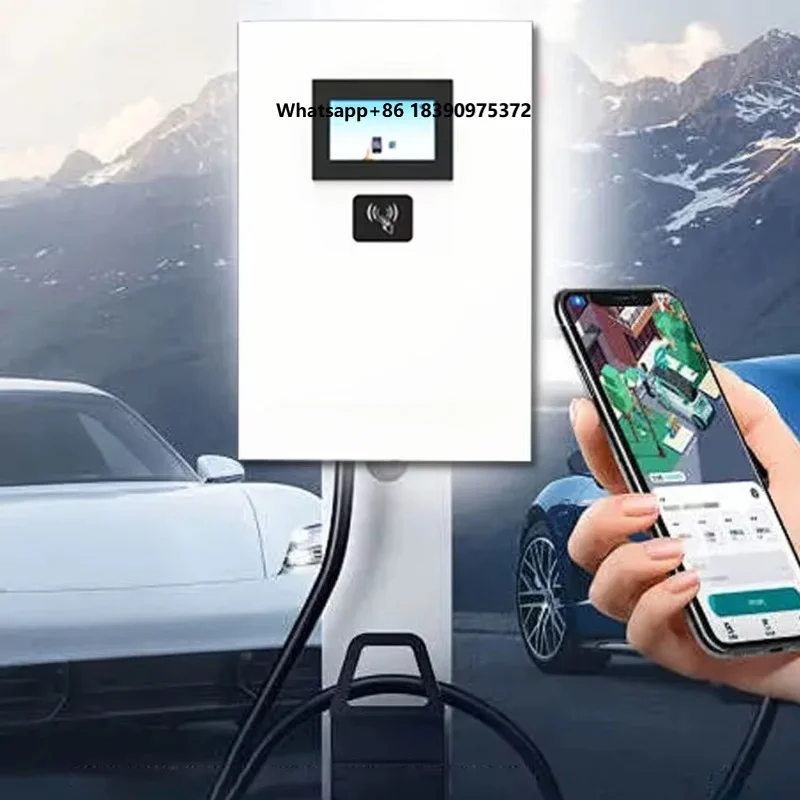 30KW DC Wall-Mounted Portable EV Charger with CCS Interface 7-inch Touch Screen 95% Efficiency New for Home Use  h003