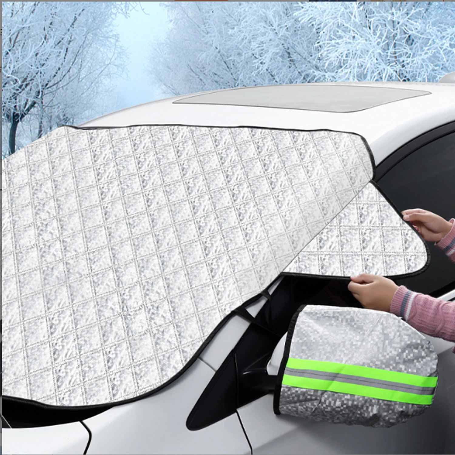 

Car Windshield Sunshade For Xpeng G6 G9 P5 P7 G3 Sun Protection Heat Insulation Anti Snow Frost Xiaopeng Car Sunshade