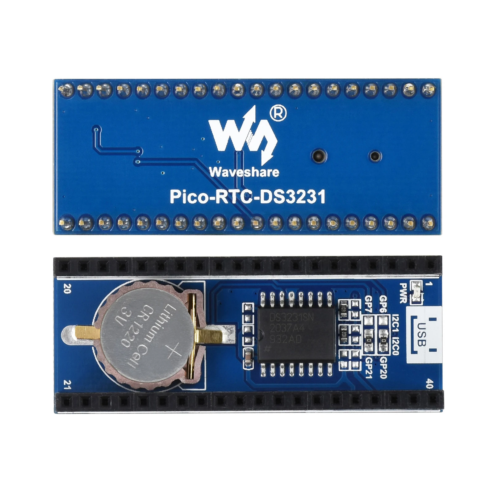 DS3231 RTC Module HAT Real Time Clock Expander for RPI Raspberry Pi PICO W H WH RP2040 Expansion Board Accessories