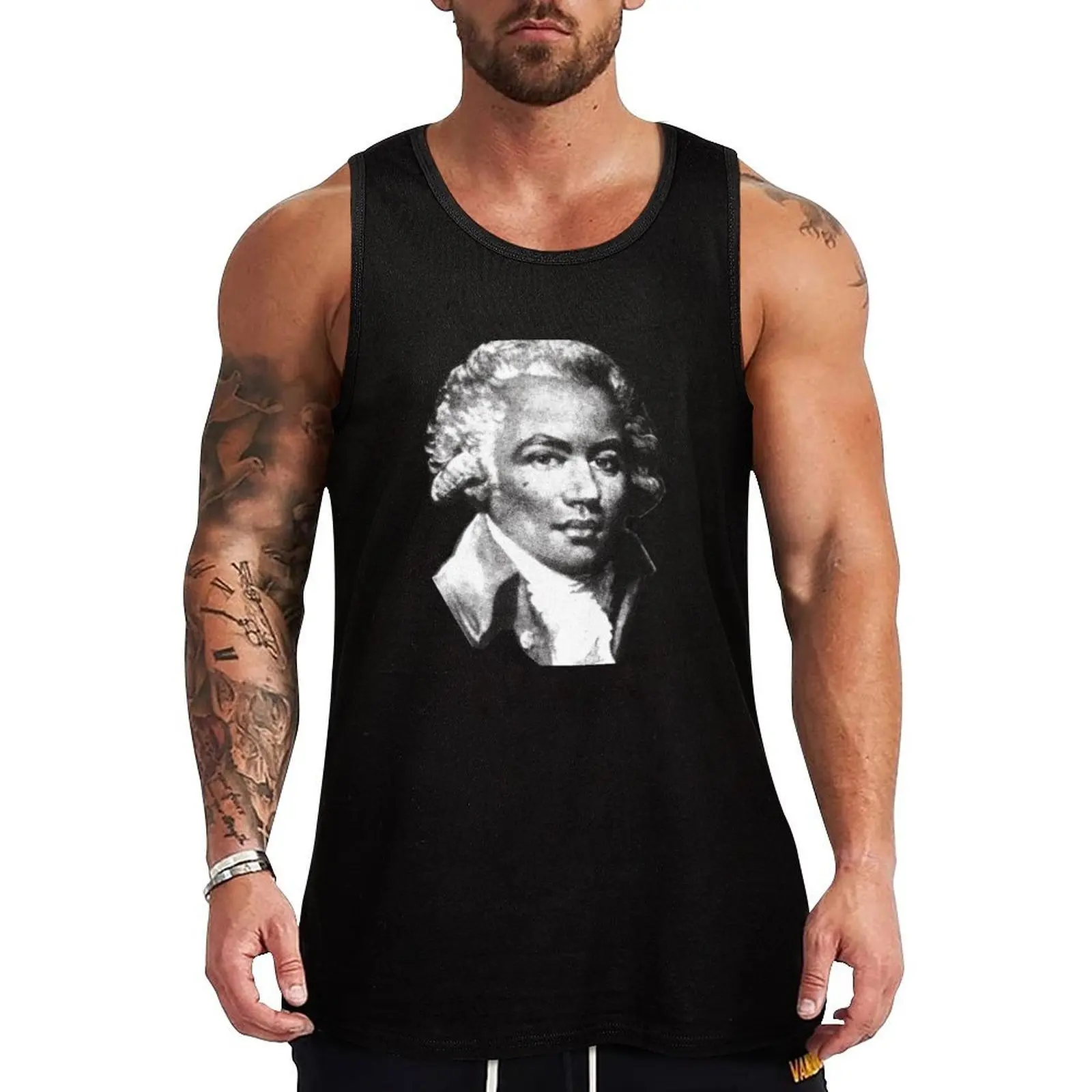 

Chevalier de Saint-Georges - the First Black Composer Tank Top Male clothes sports suits t-shirt for men